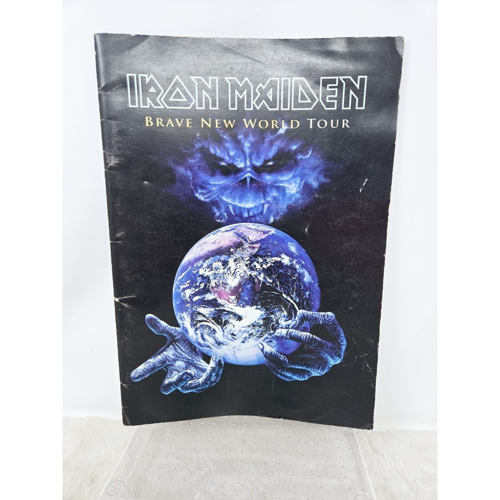 Iron Maiden Brave New World Tour 2000 Concert Program‎ Book And Ticket Stub